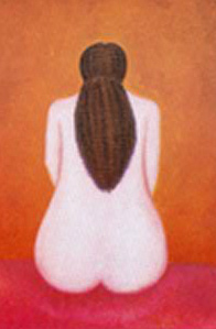 'La Espera', óleo sobre tela, 90 x 60 cms